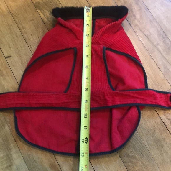 Vintage Red Corduroy Dog Jacket - XS - Picture 8 of 9